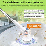 ESCOVA DE LIMPEZA ELÉTRICA MULTIFUNCIONAL
