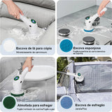 ESCOVA DE LIMPEZA ELÉTRICA MULTIFUNCIONAL