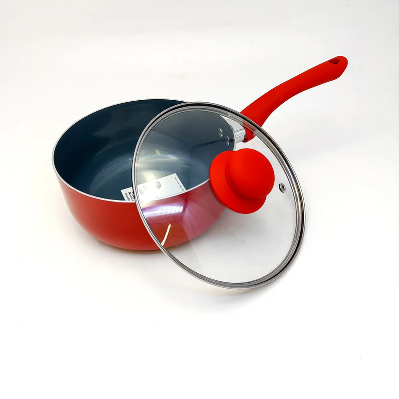 Conjunto de Panelas 7 Peças Milano Soft Touch Vermelha