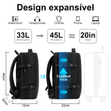Mochila de Viagem Expansível 45L
