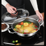 Frigideira Wok Gourmet em Aço Inoxidável 304