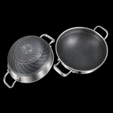 Frigideira Wok Gourmet em Aço Inoxidável 304