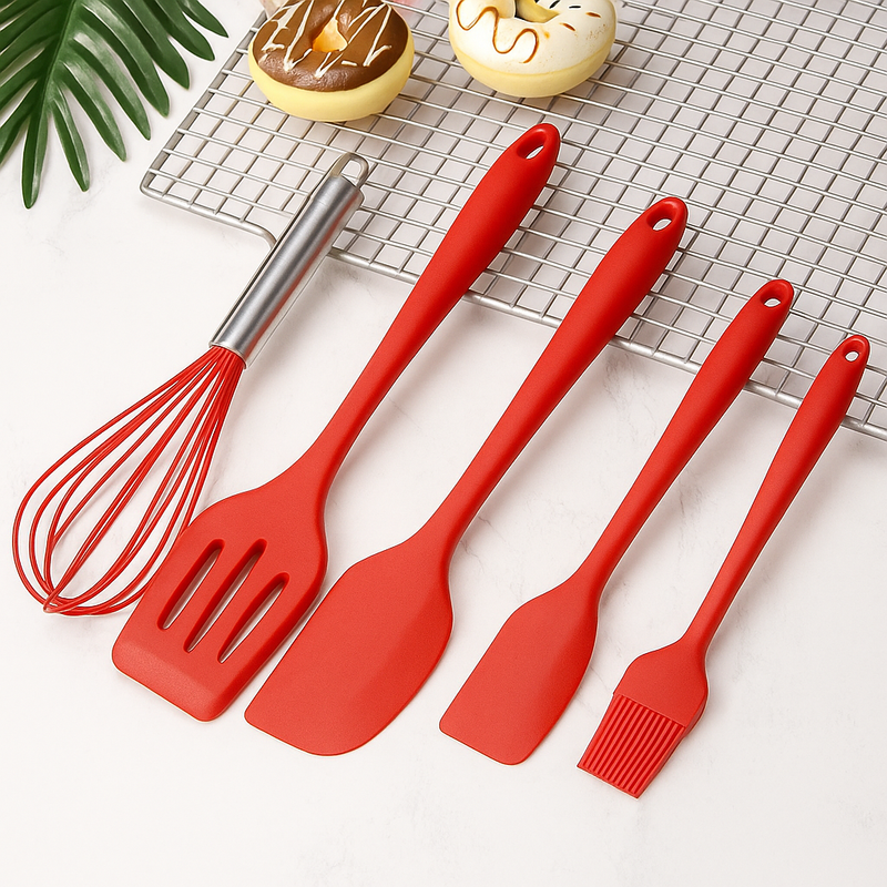 Kit de Utensílios de Silicone – 5 Peças