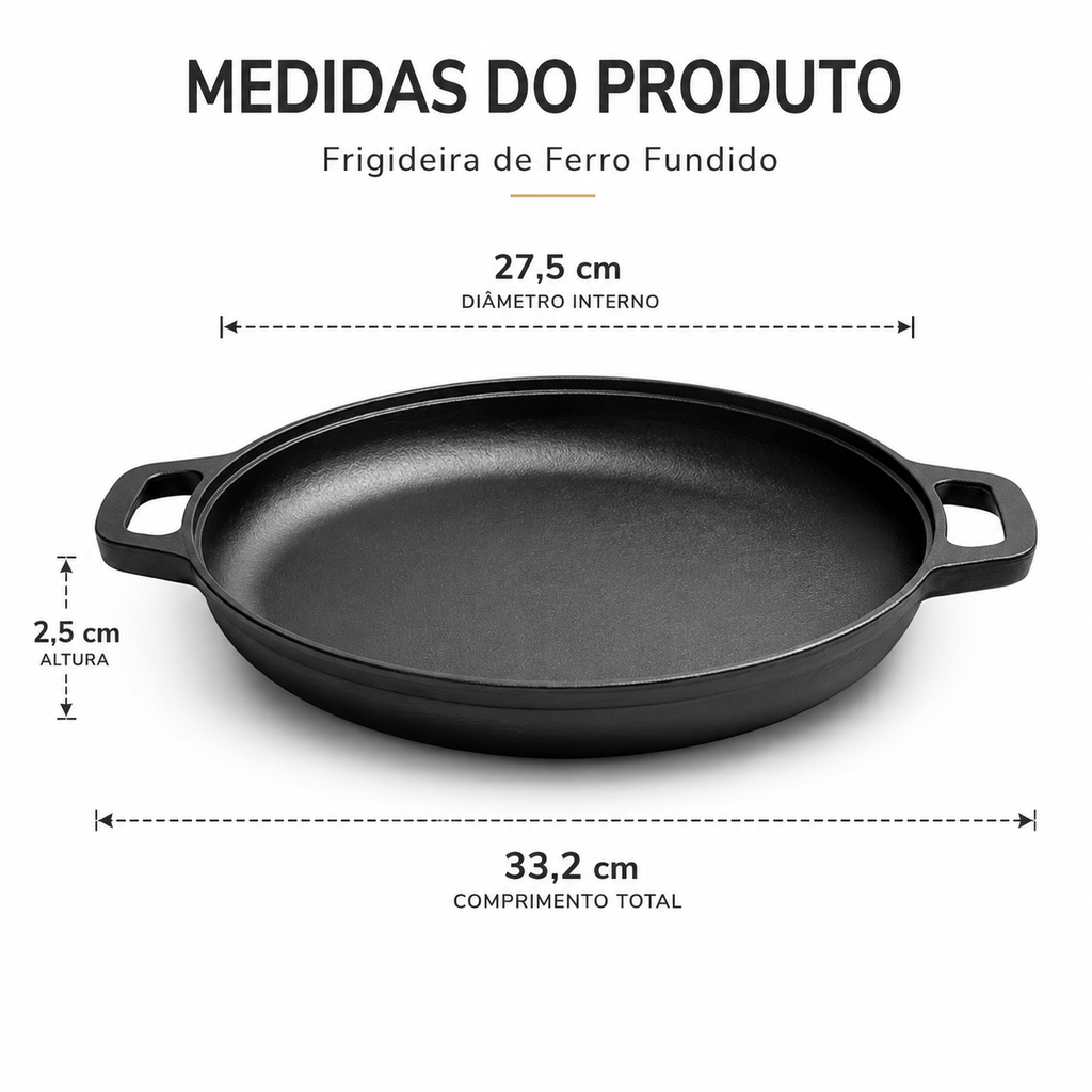 Frigideira de Ferro Fundido