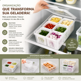 CAIXA ORGANIZADORA FRESH BOX COM 6 DIVISÓRIAS