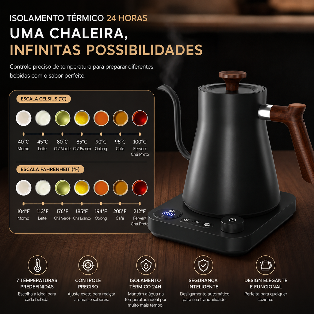 Chaleira Barista Bico de Ganso