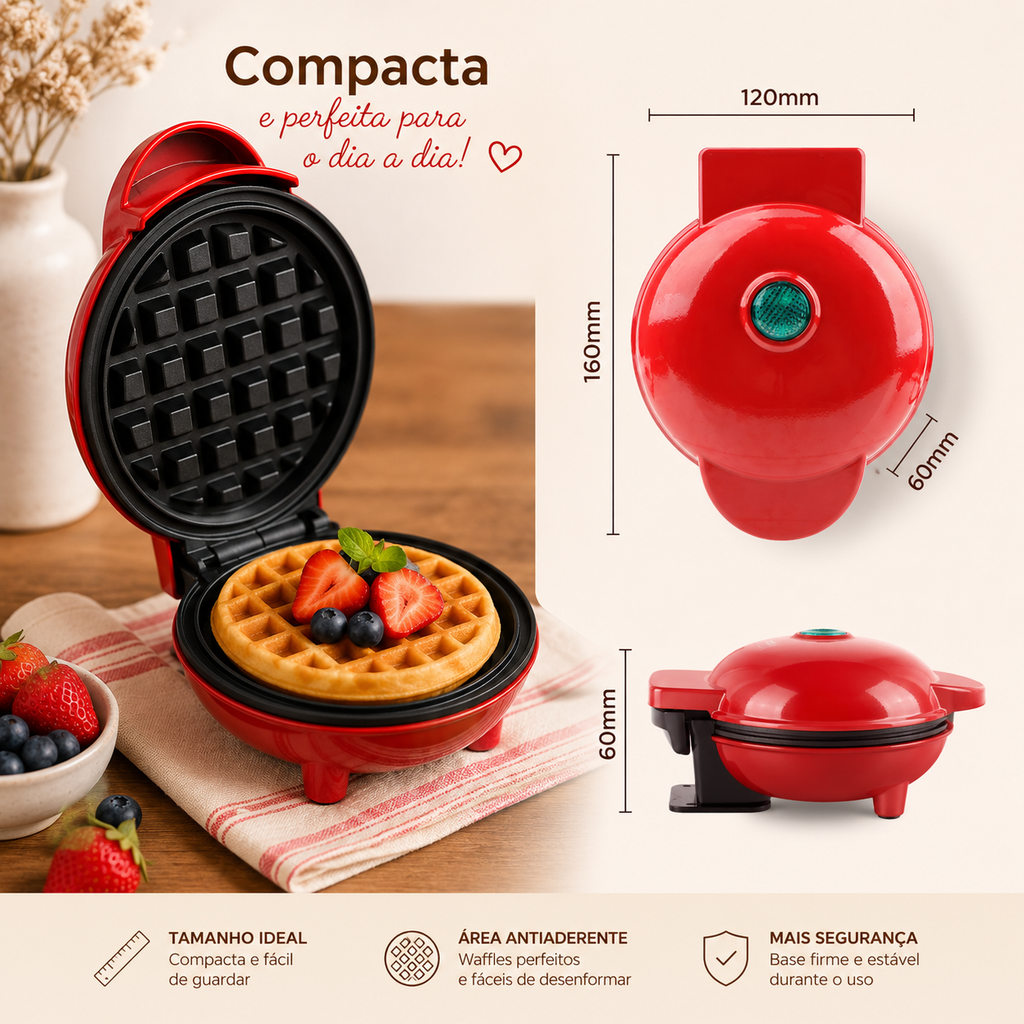 MINI MÁQUINA DE WAFFLES