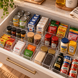 Kit Organizador com 14 Módulos Cristal para Gavetas