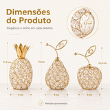 Porta-Vela Cristal Dourado