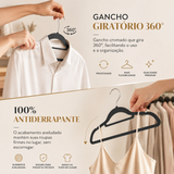 Kit 20 Cabides de Veludo Premium Always