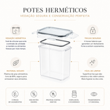 15 Potes Herméticos Premium