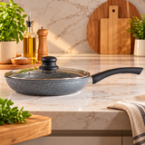 Frigideira de Indução Granilite 24cm com Tampa de Vidro