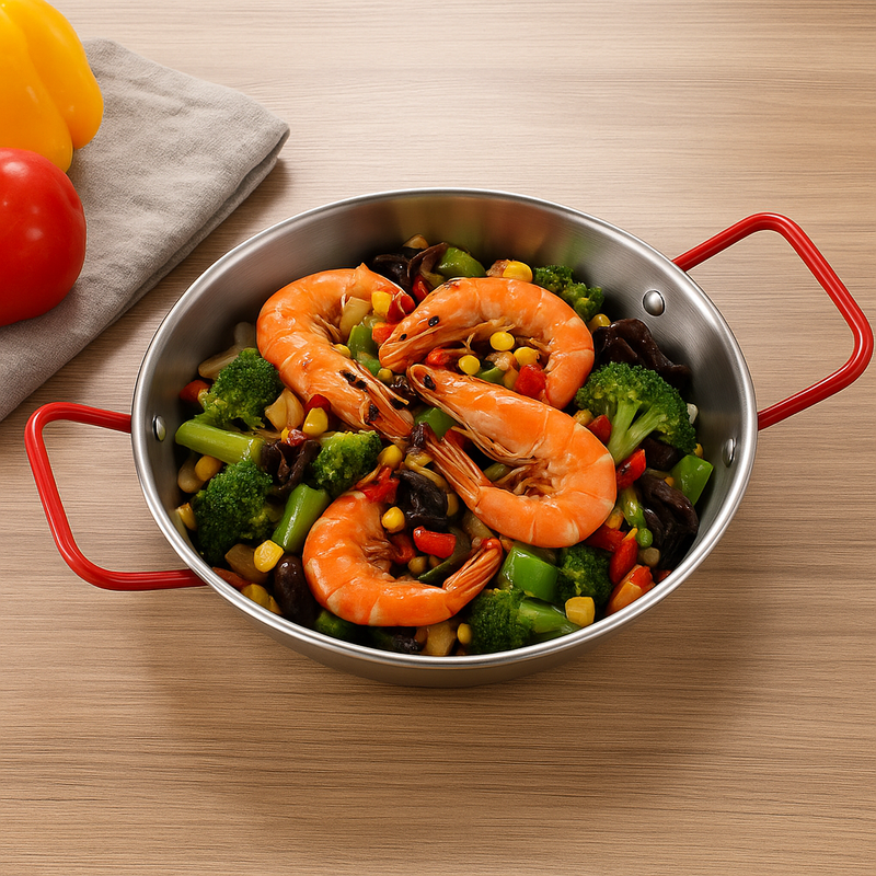 Panela de Frutos do Mar em Aço Inoxidável