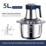 SteelMix Pro - Liquidificador Multifuncional 5L em Aço Inoxidável é 2 em 1