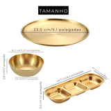 Aurum Gourmet - Conjunto completo com 12 peças