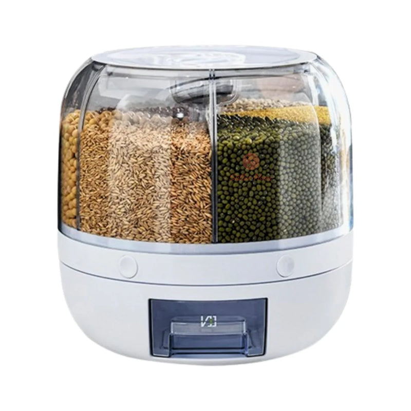 DISPENSADOR DE ALIMENTOS GIRATÓRIO 6 DIVISÕES