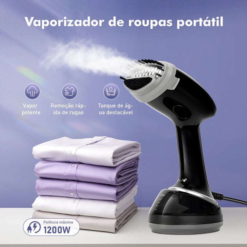 SteamPress Portátil – O Ferro a Vapor que Desamassa em Segundos!