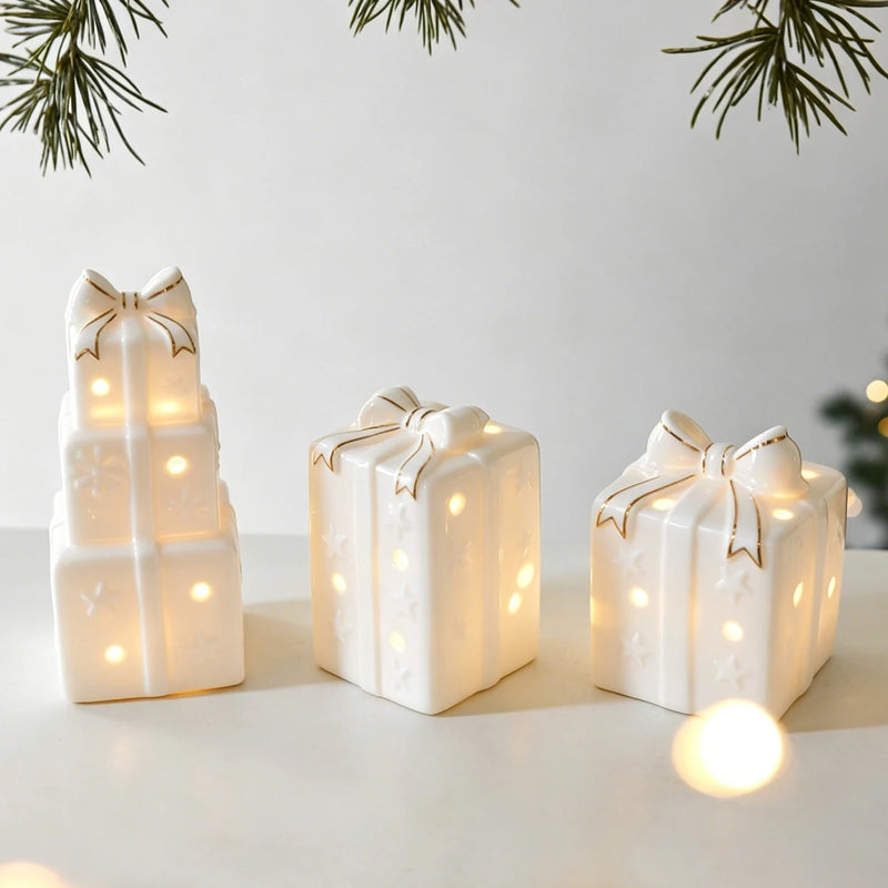 Encanto de Natal - Enfeite Luminoso em Cerâmica com LED