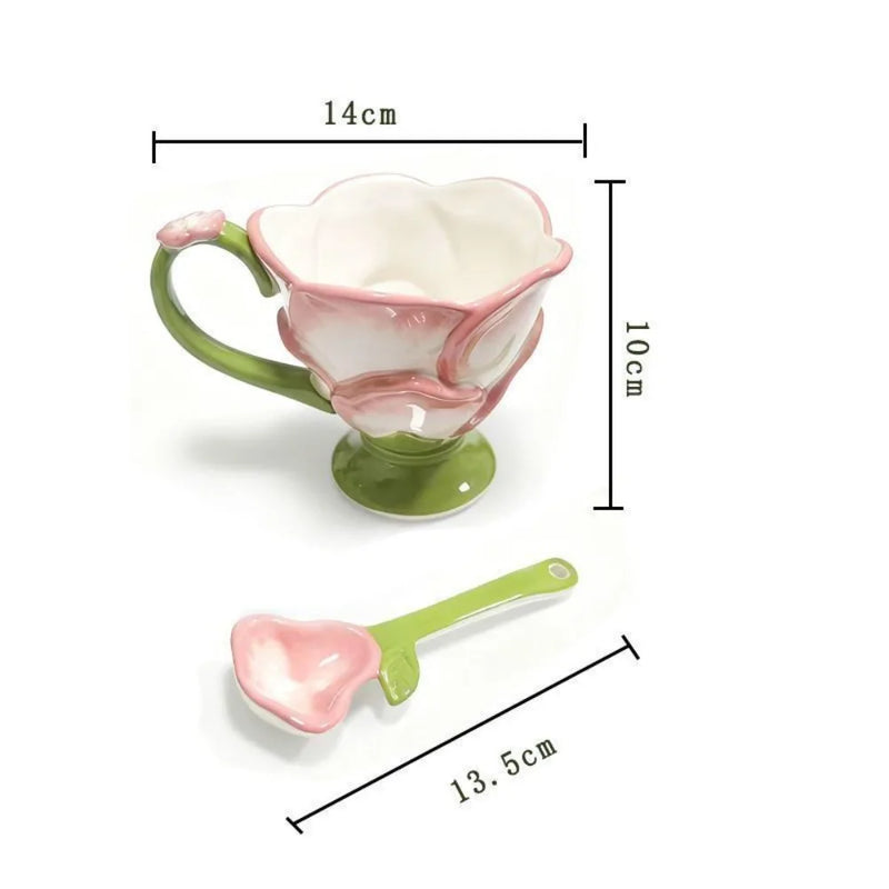 Xícara floral Jardim Encantado