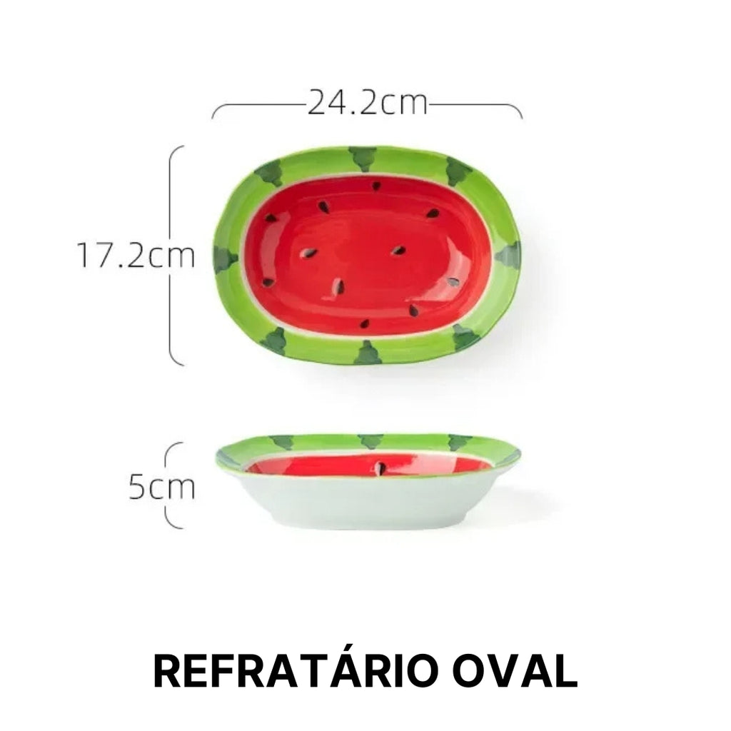 CONJUNTO CERÂMICA MELANCIA